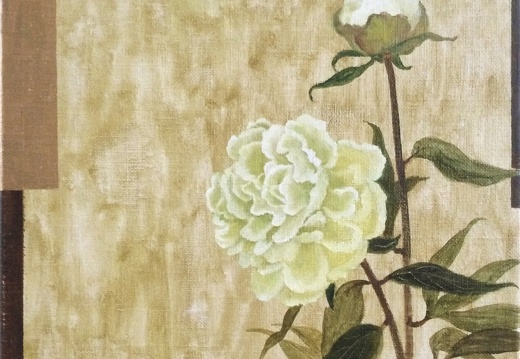 T008 The Red & White peony, Iimitate the Song Dynasty Style II