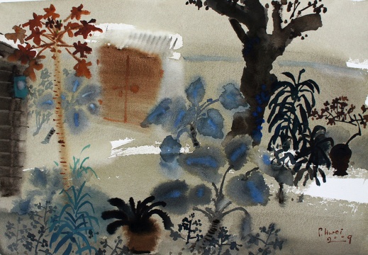 W031 The Autumn in Courtyard