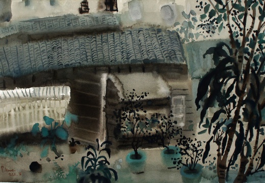 W030 The Old House in Courtyard- II