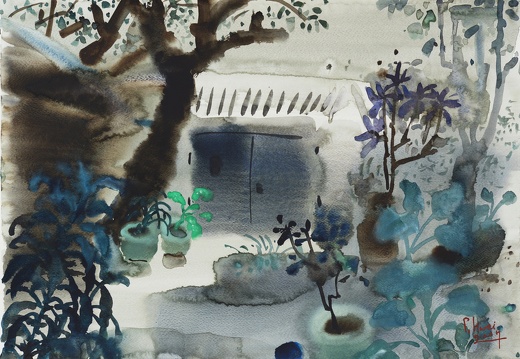 W016 The Light after Rain in Courtyard