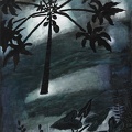042 Clear Moon in Courtyard III
