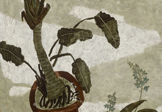 The Golden Days in Courtyard I (2 canvas) 